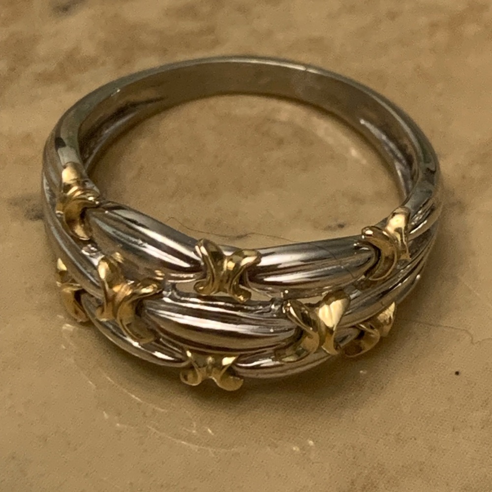18K White/Yellow Gold Ring